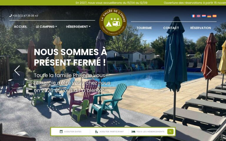 Camping La Vallée de l’Indre